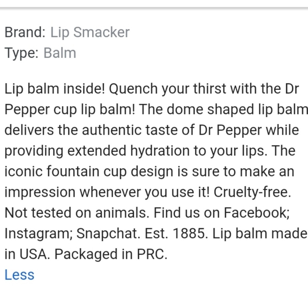 🆕️LAST 1!🖤Dr Pepper Cup Lip Balm🖤 - Picture 4 of 6